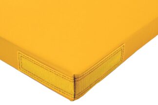 Superleichtturnmatte Therapie mit Klettecken gelb - 200 x 125 x 6 cm