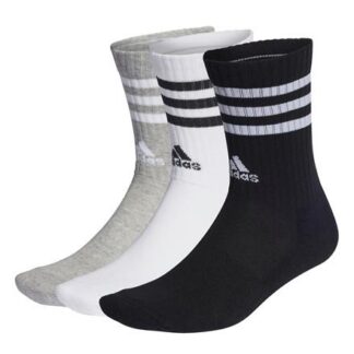 adidas 3-Streifen Cushioned Crew 3 Paar Unisex Socken schwarz/weiß | Omidis.de