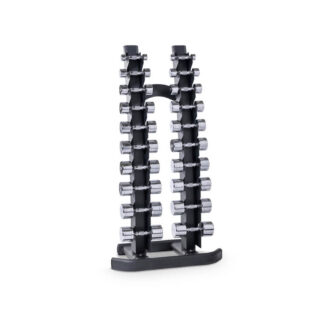 Chrom Hantelsatz 1-10 kg inklusive vertikaler Ablage - BMS Fitness