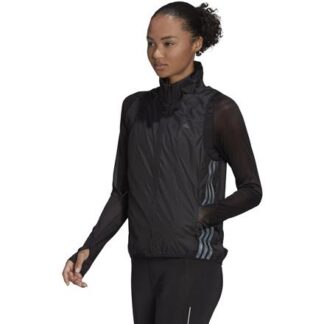 adidas Run Icon 3-Streifen Running Damen Weste  schwarz | Omidis.de