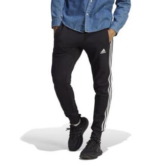 adidas Essentials French Terry Tapered Cuff 3-Streifen Herren Jogginghose  schwarz/weiß | Omidis.de
