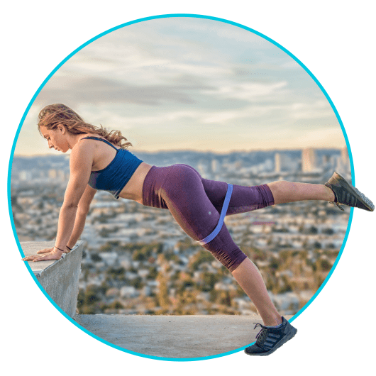 Glute Kickback with Mini Loop Booty Bands