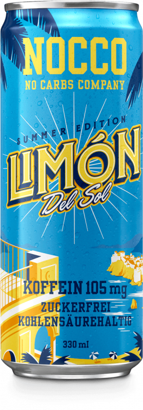 Nocco BCAA Drink Limón Del Sol 330ml - Sport Enzinger