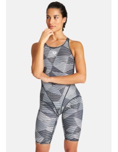 Striped Geo Full Body Badeanzug