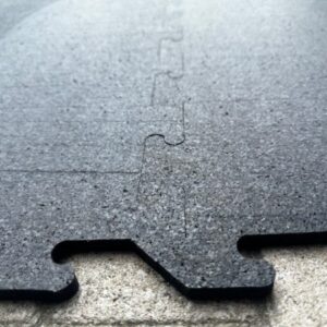 10mm Fitness- & Bodenschutz- “Puzzlematte-Rand” 956x956x10mm schwarz - Image 20