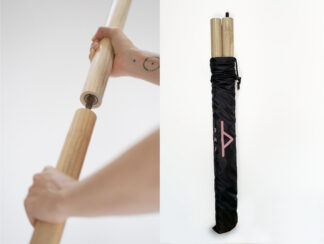 Two-section 5ft Bo Staff – oak - BMF BodyMindFit circular fitness tools