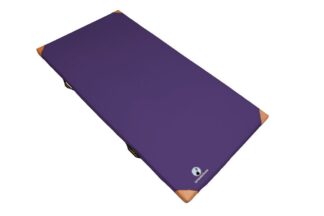 Leichtturnmatte lila mit Lederecken - 200 x 100 x 8 cm