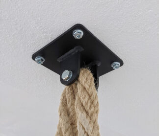 Ceiling mount for rope climb