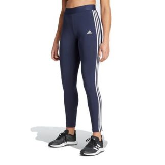 adidas Loungewear Essentials 3-Streifen Damen Leggings dunkelblau/weiß | Omidis.de