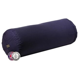 Bolster rund dunkelblau Baumwolle BIO (OCS) 60×16 cm