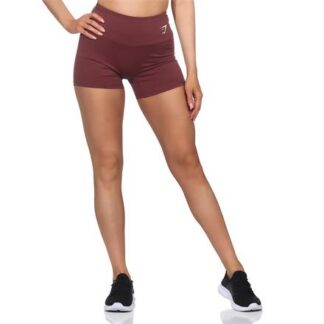 Gymshark Training Tight Damen Shorts  braun/rot | Omidis.de