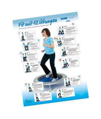 Mini-Trampolin Übungsposter - im Trimilin-Shop kaufen