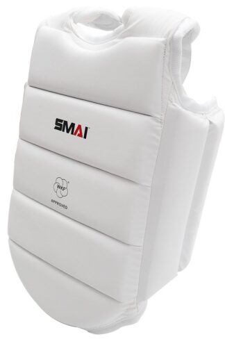 SMAI WKF Karate Weste für Kinder U14, weiß XL