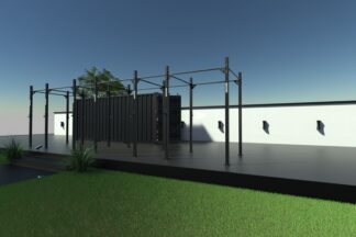 Kingsbox gym in storage container for 10 persons