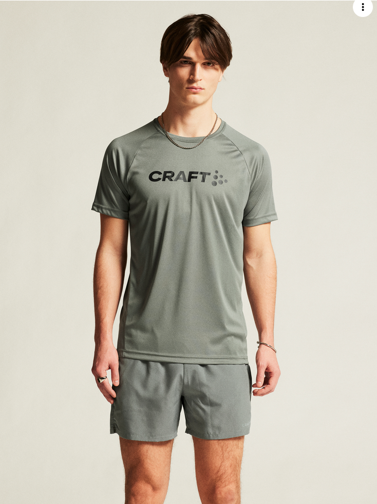 Craft Core Essence Tee Männer – Sportshirt grau