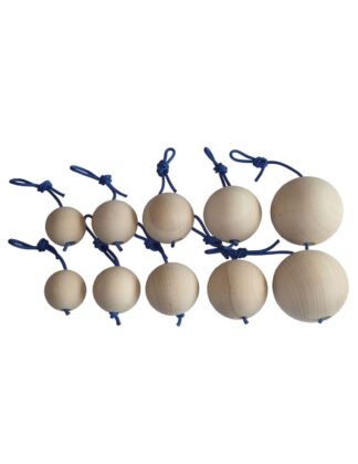 Spheres Sets - Wood Balls for Climbing Training with Cord