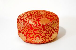 Sitzkissen brokat rot