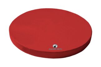 Weichbodenmatte rund ungeteilt rot - 200 x 20 cm