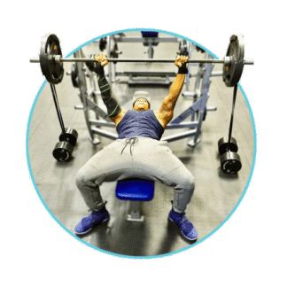 Bench Press with Resistance Bands and Weights