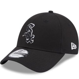 New Era MLB Chicago White Sox Team Outline 9FORTY Strapback Cap  schwarz/weiß | Omidis.de