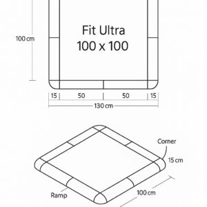 “FitUltra TURF”-100x100x2cm schwarz – Bodenschutzmatte inkl. 4 Verbinder - Image 26