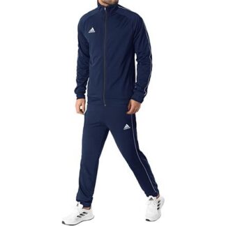 adidas Herren Trainingsanzug dunkelblau/weiß | Omidis.de