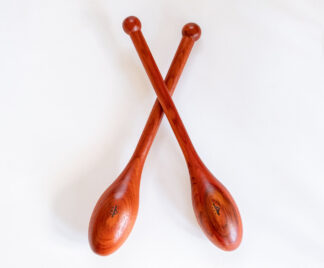 Cherry Teardrop Indian Clubs ±550g - BMF BodyMindFit circular fitness tools