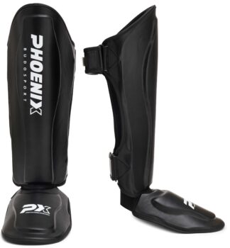 PX LEGACY Schienbeinspann Schützer, PU, schwarz L