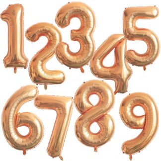 Luftballon Zahl 0-9 Rosé-Gold 100 cm
| ROB’S BALLOONS