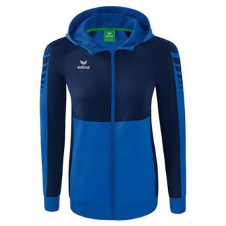 erima Six Wings Trainingsjacke mit Kapuze Damen  blau | Omidis.de