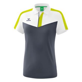 erima Squad Poloshirt Damen  grau/weiß | Omidis.de