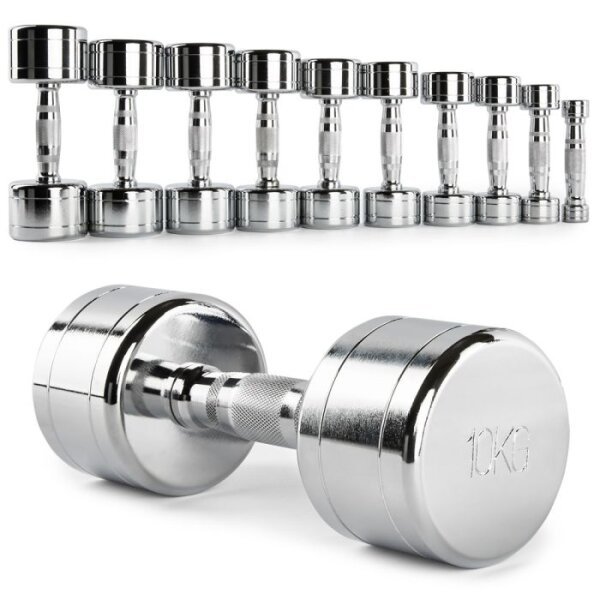 Chrom Hantel Set 1 bis 10 kg mit Dumbbell Rack / Kurzhantelablage - Sport Enzinger - Image 4