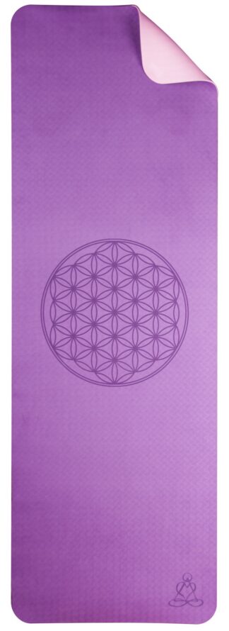 Yogamatte TPE ecofriendly – dunkellila/zartlila