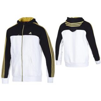 adidas Ess 3S FZ Hoody schwarz/weiß | Omidis.de