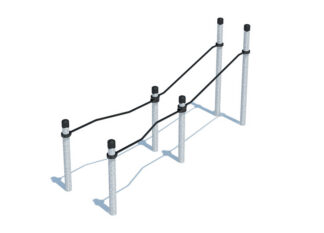 P-ZN-020 Incline parallel bars with acces for wheelchairs