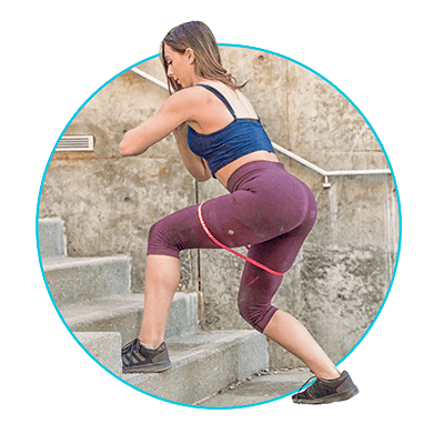 Step-Up With Kick Back Using Booty Bands - Image 4
