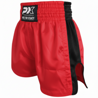 PX Legacy Thai Shorts , Mesh, rot-schwarz XXL
