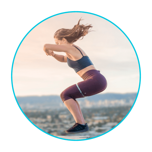 Box Jumps with Mini Loop Booty Bands