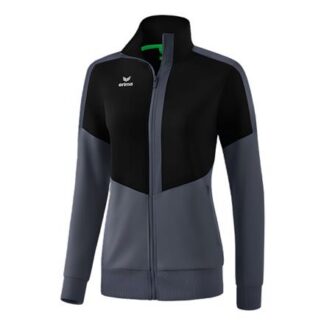 erima Squad Worker Damen Trainingsjacke  grau/schwarz | Omidis.de