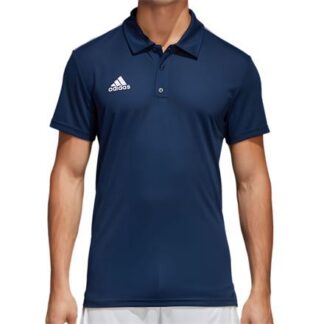 adidas Core 18 Polo Poloshirt blau/weiß | Omidis.de