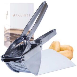 Faligee Spätzle-/ Kartoffelpresse inkl. Teigschaber  silber | Omidis.de