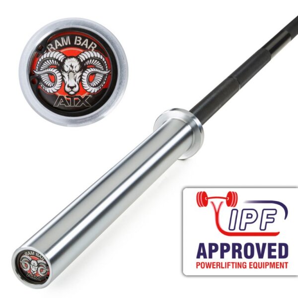 ATX® RAM BAR II - Powerlifting Bar - PRO Series - Black Oxid / Hartchrome - Sport Enzinger - Image 3