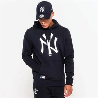 New Era MLB Team Logo Herren Hoodie  dunkelblau | Omidis.de