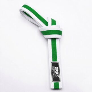 PX Budo Kids Softbelt, weiß-grün 240cm