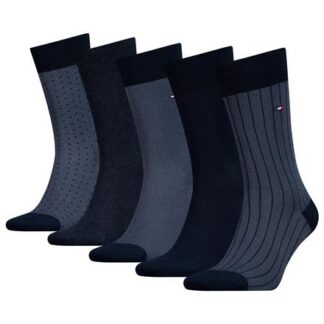 Tommy Hilfiger 5 Paar Limited Edition Herren Business Socken in Edler Geschenkbox  dunkelblau | Omidis.de