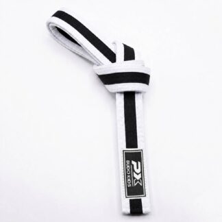 PX Budo Kids Softbelt, weiß-schwarz 220cm