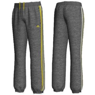 adidas Ess 3S Trainingshose dunkelgrau/gelb | Omidis.de