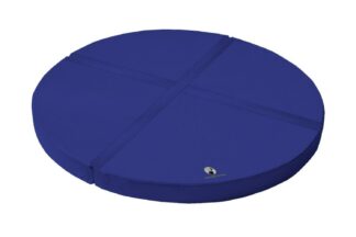 Weichbodenmatte rund 4-teilig dunkelblau - 250 x 20 cm
