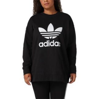 adidas Originals Trefoil Crew Plus Size Damen Sweatshirt schwarz/weiß | Omidis.de