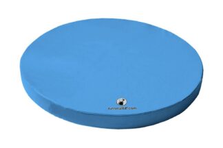 Weichbodenmatte rund ungeteilt hellblau - 200 x 15 cm